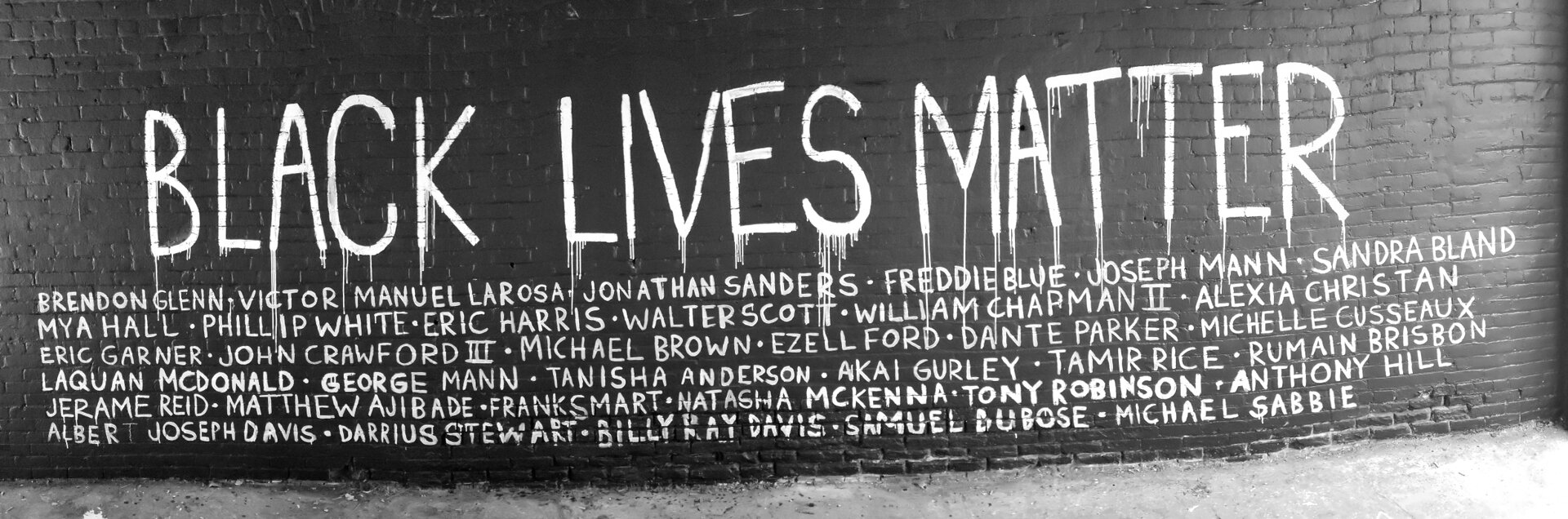 A Black Lives Matter mural in Graffiti Alley in Ann Arbor.