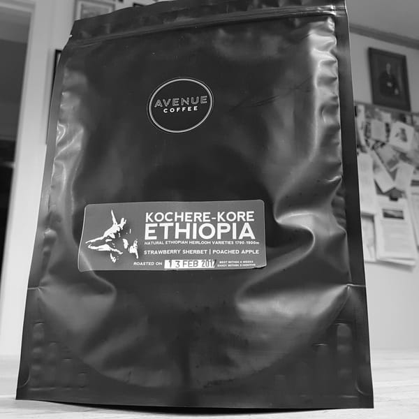 ETHIOPIA KOCHERE KORE, AVENUE COFFEE ROASTERS, GLASGOW